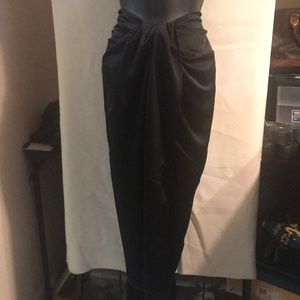 Silk wrap skirt